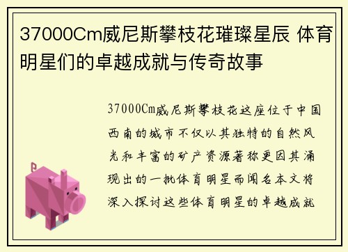 37000Cm威尼斯攀枝花璀璨星辰 体育明星们的卓越成就与传奇故事